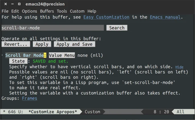 Emacs customization